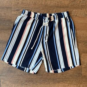Men’s Striped Shein Hipster Shorts New Without Tag